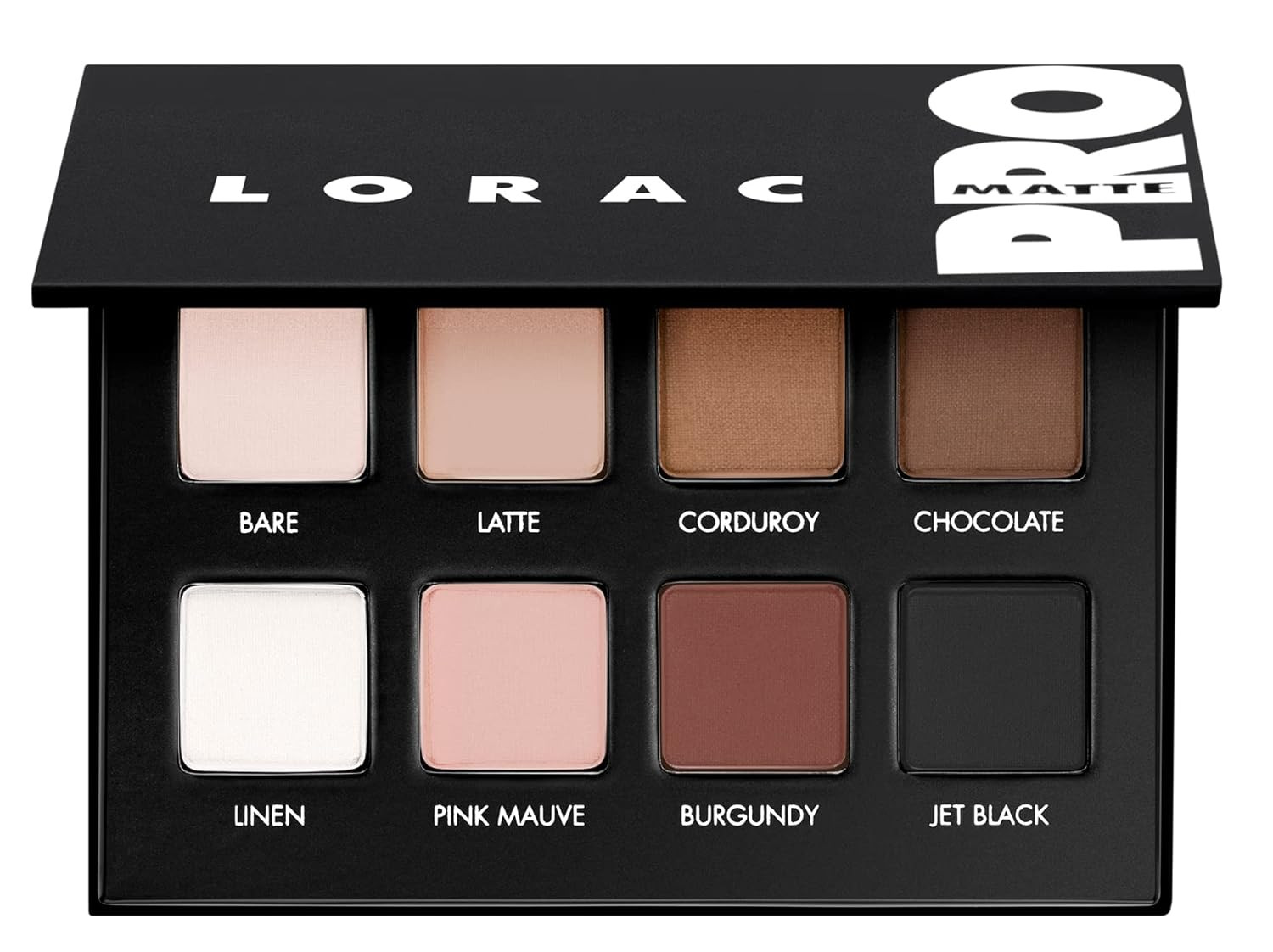 LORAC PRO Matte & Shimmer Eyeshadow Palette, Metallic High Pigmented, Mirror Compact | Amazon (US)