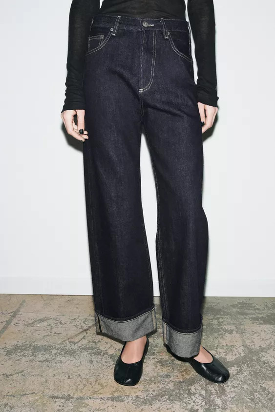 ZW COLLECTION MID-RISE BAGGY JEANS | Zara US