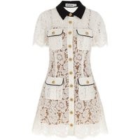 Self Portrait 'White Lace Contrast Collar Mini' Dress | Balardi (US & Canada)