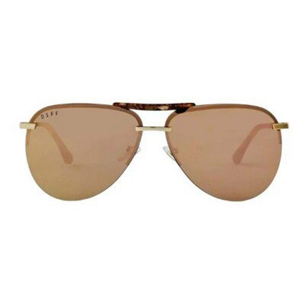 Women's DIFF EYEWEAR Tahoe Sunglasses Brushed Gold/Bronze Mirror | Scheels Sports