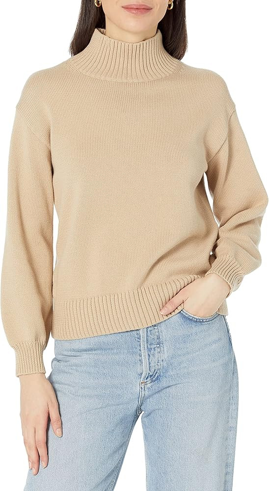 Amazon Essentials Women's Cotton Funnel-Neck Sweater (Available in Plus Size) | Amazon (US)
