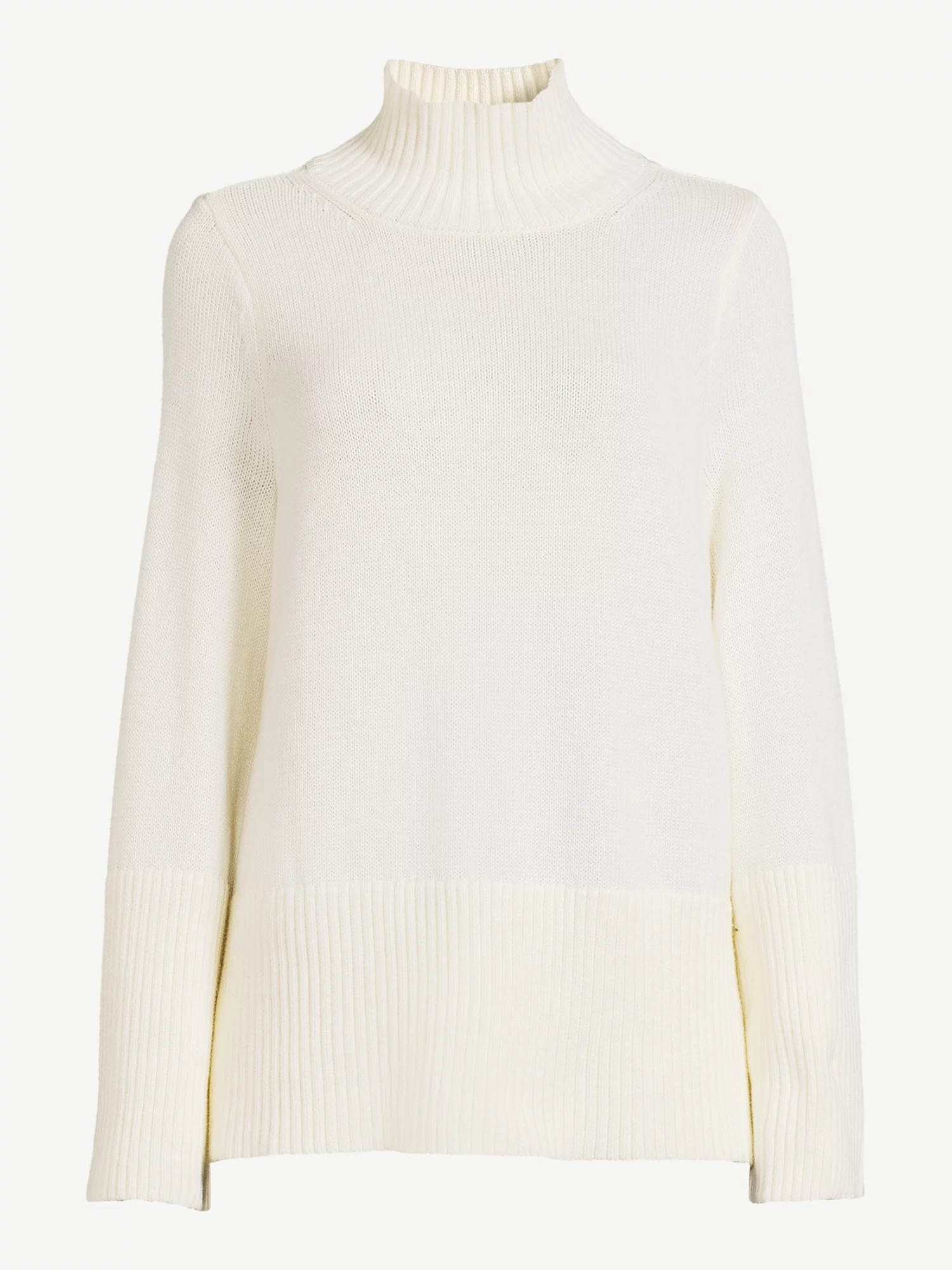 Free Assembly Women's Rib Turtleneck Sweater, Midweight - Walmart.com | Walmart (US)