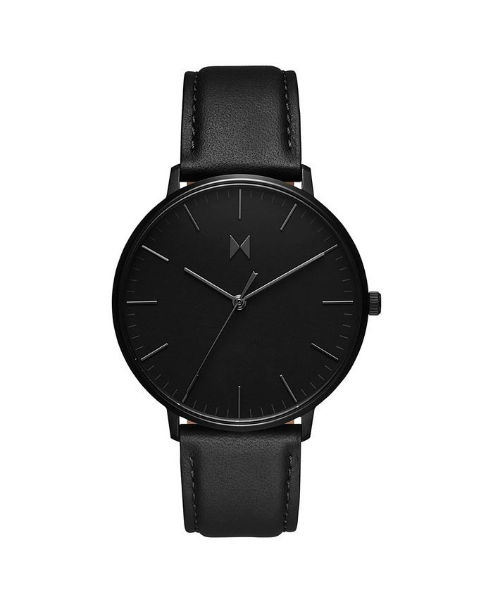 MVMT Men's Legacy Black Leather Strap Watch, 42mm & Reviews - Macy's | Macys (US)