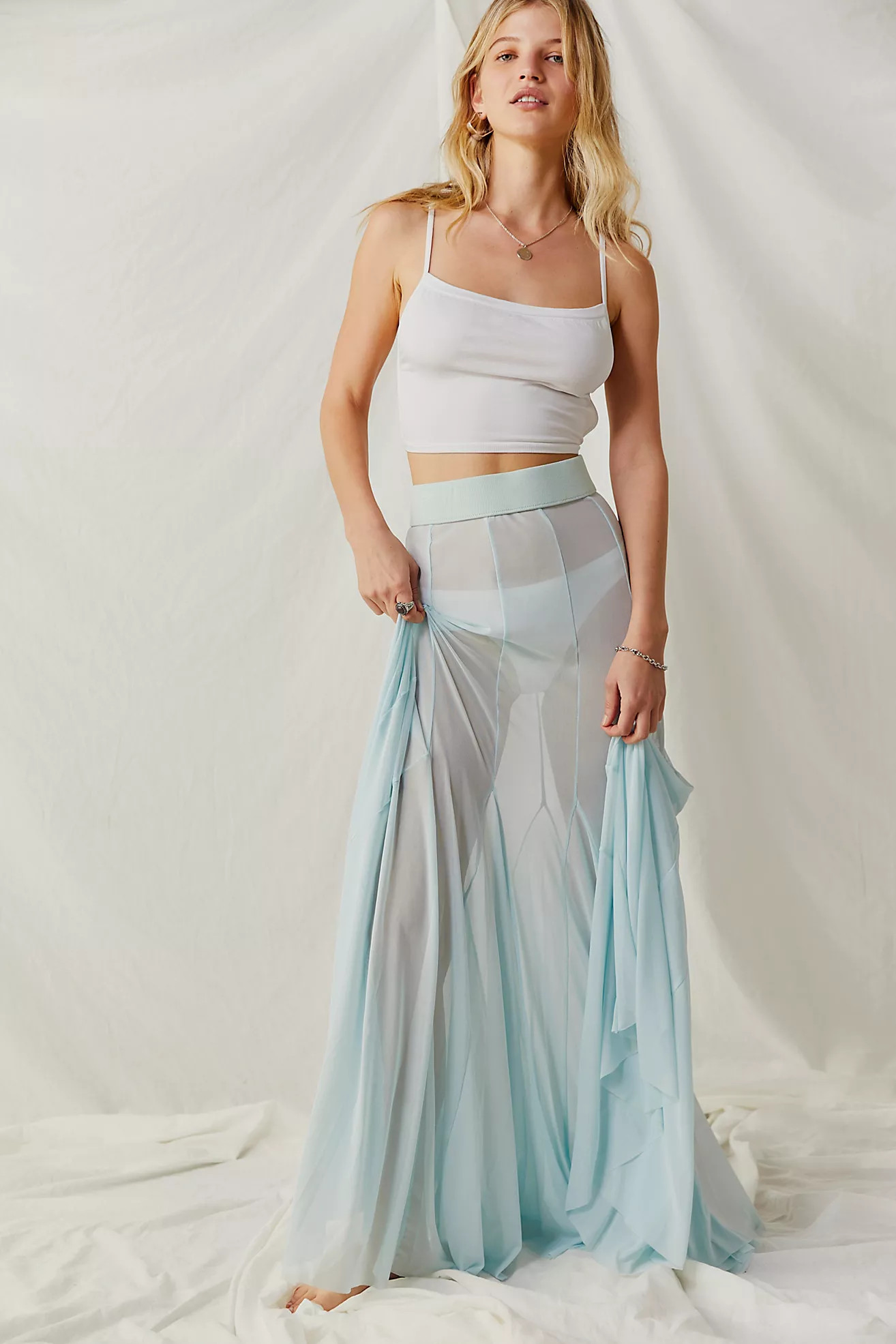 Godet Girl Mesh 1/2 Slip | Free People (Global - UK&FR Excluded)