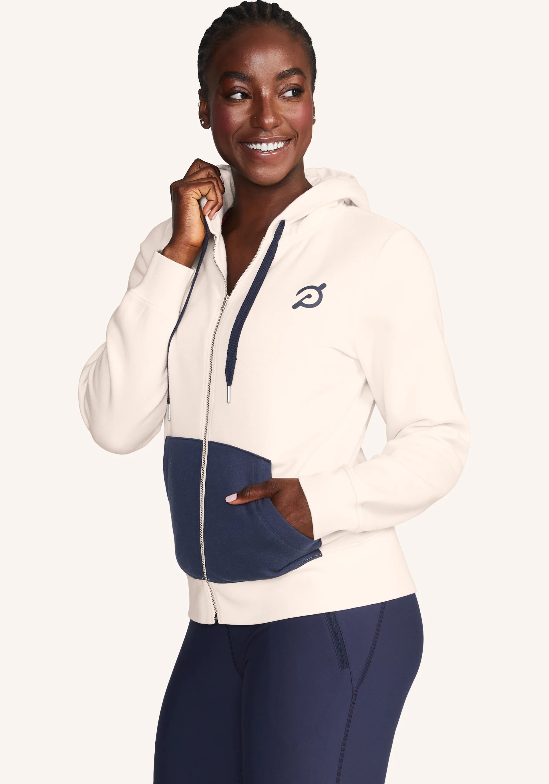 Classic Full Zip Colorblock Hoodie | Peloton Apparel
