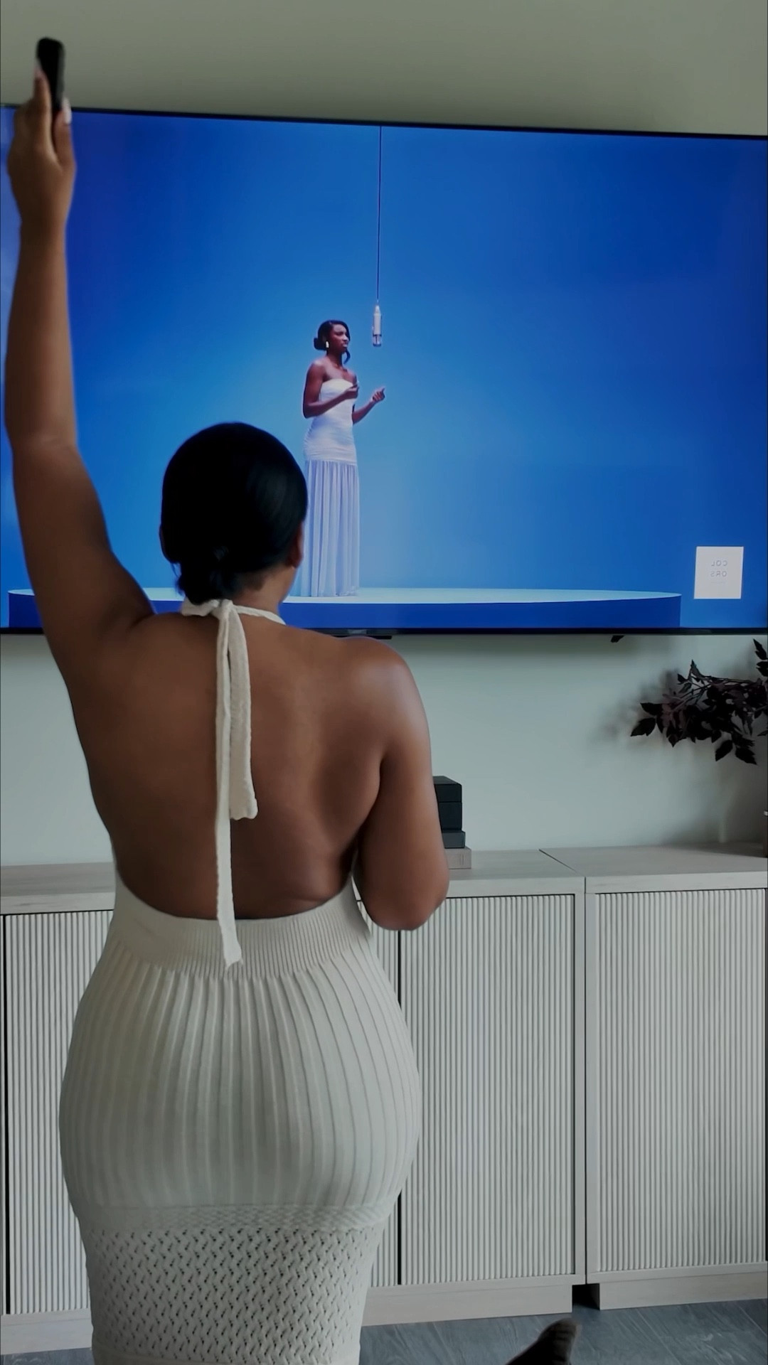 Summer Beach Dress
🏝️Crochet
🏝️ Halter
🏝️Deep V Neckline 
Wear over your swimsuit or by itself as a dress  

#LTKOver40
