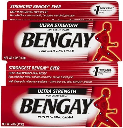 Bengay Ultra Stength Pain Relieving Cream, Non-Greasy-Ultra Strength, 2 pk | Amazon (US)