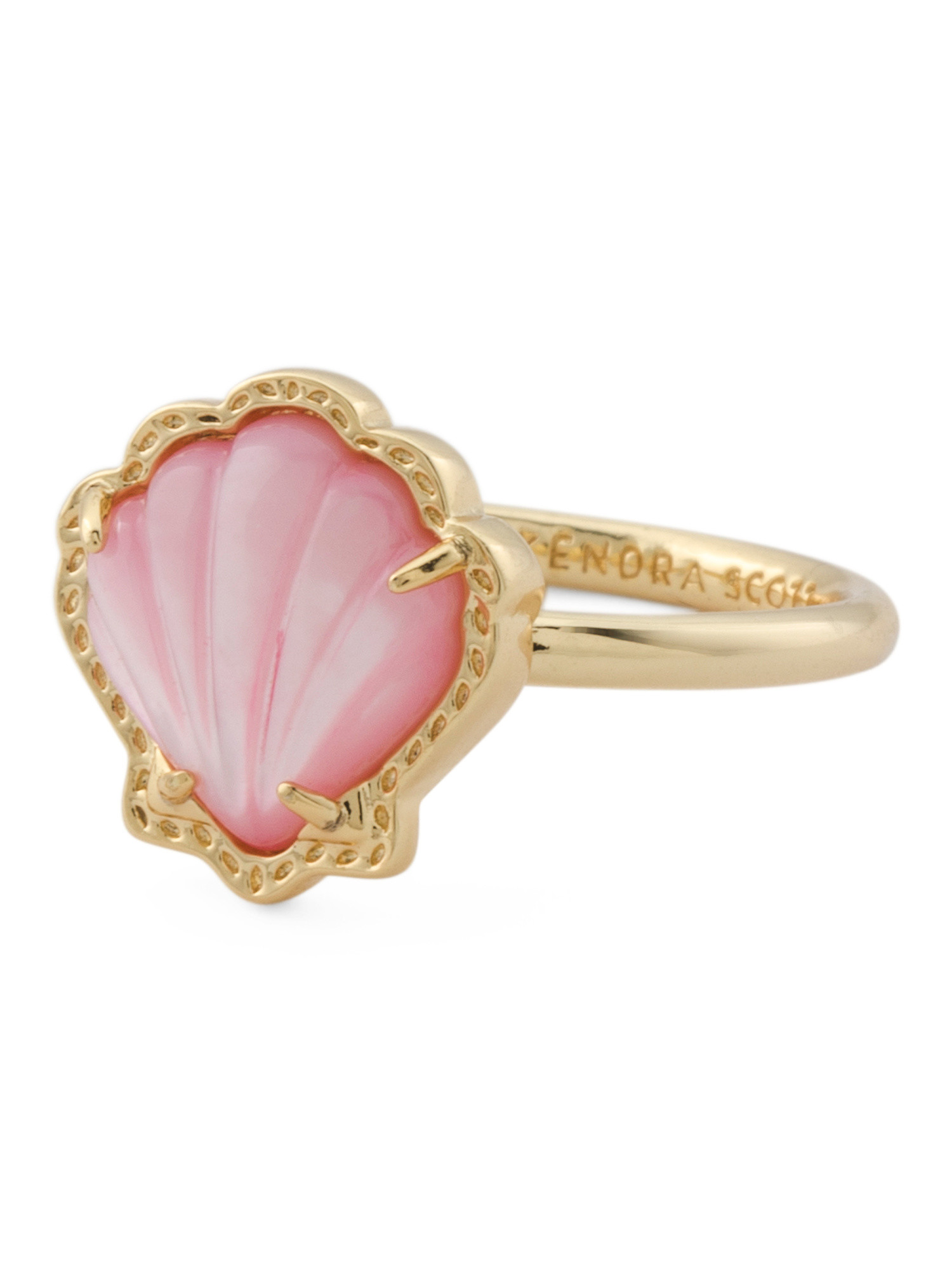 Gold Blush Mother Of Of Pearl Brynne Shell Band Ring | TJ Maxx