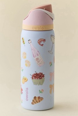 NEW Owala "Picnic Prep" 32oz Free Sip Limited Edition UO Exclusive Blue Pink | eBay US