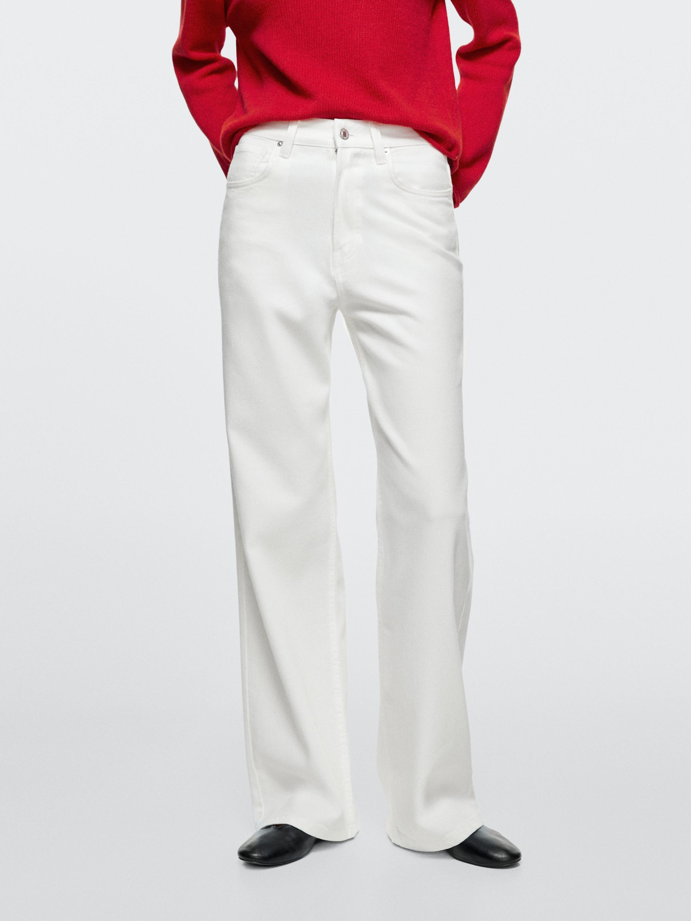 High-waist wide-leg jeans | Massimo Dutti US