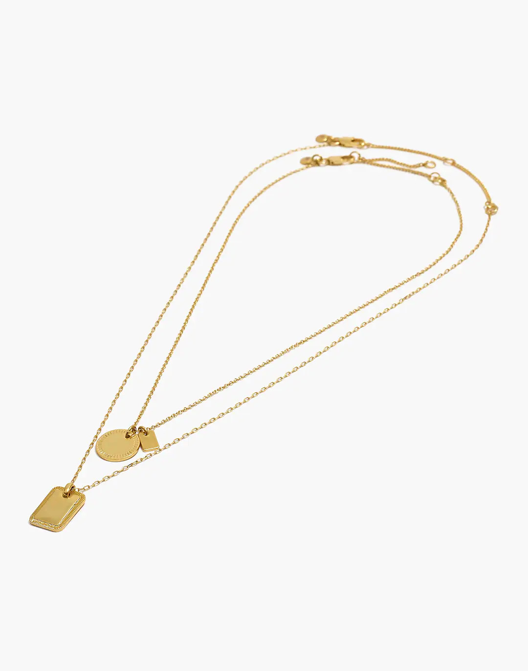 Etched Coin Necklace Set | Madewell