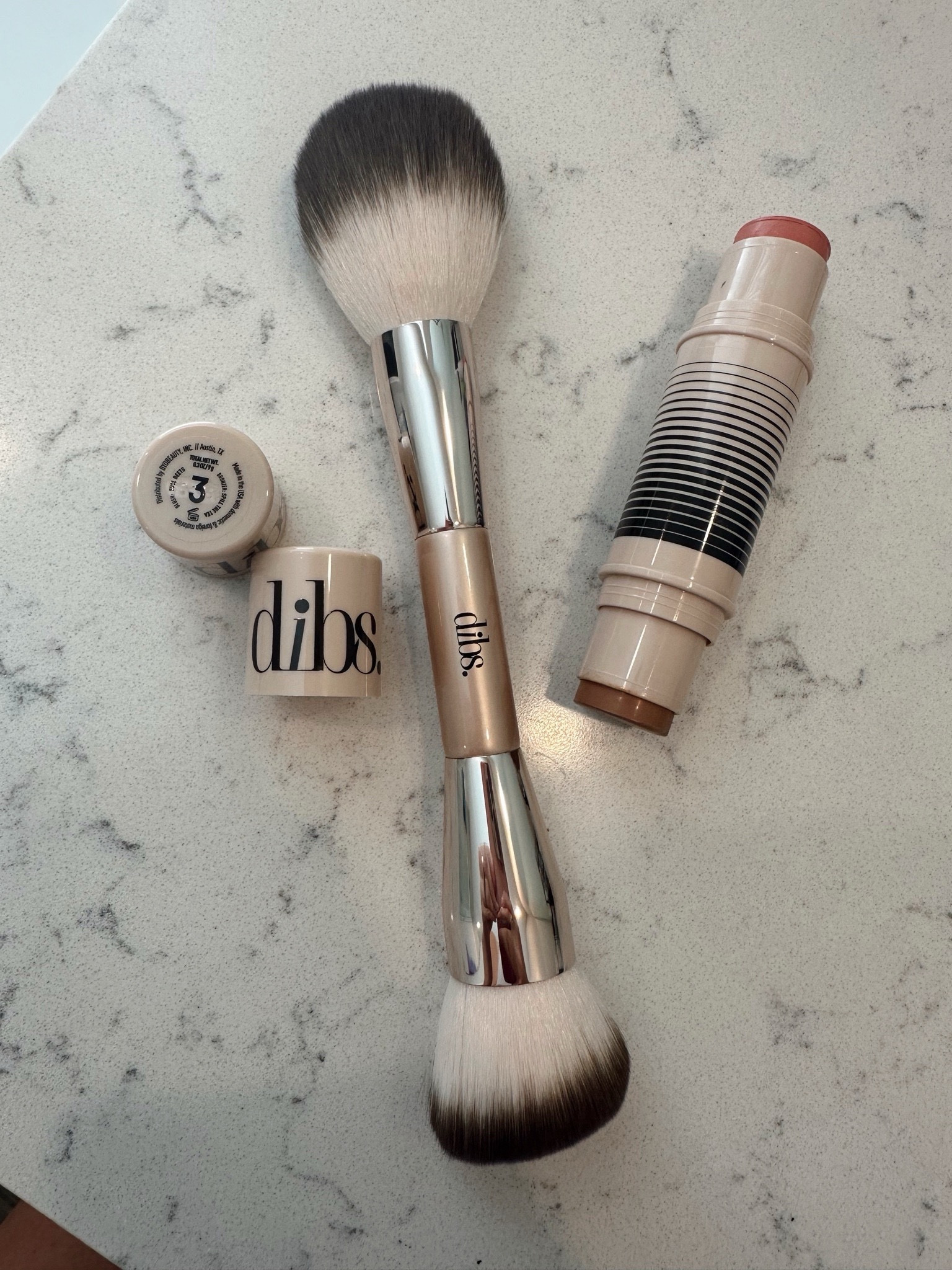 Dibs desert island duo stick color 3 and duo brush ! Melts right into your skin and the brush is amazing !! Blends perfectly 💕

#LTKFindsUnder50 #LTKBeauty #LTKStyleTip