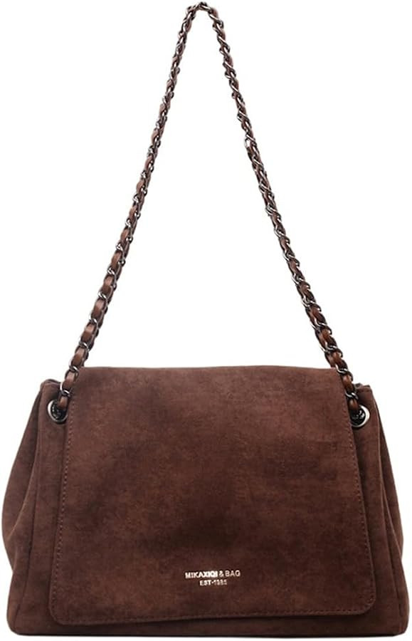 Suede Top Handle Bags for Women Fashion Slouchy Shoulder Bag Fall Winter Leather Hobo Handbags To... | Amazon (US)