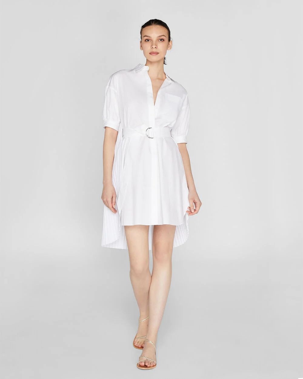 Novel Pleated Shirt Dress | Club Monaco (Global)