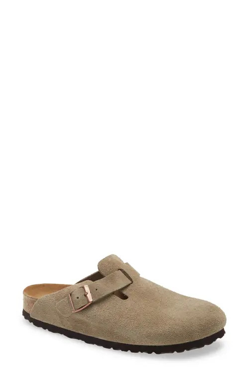 Birkenstock Boston Soft Footbed Clog in Taupe at Nordstrom, Size 10-10.5Us | Nordstrom