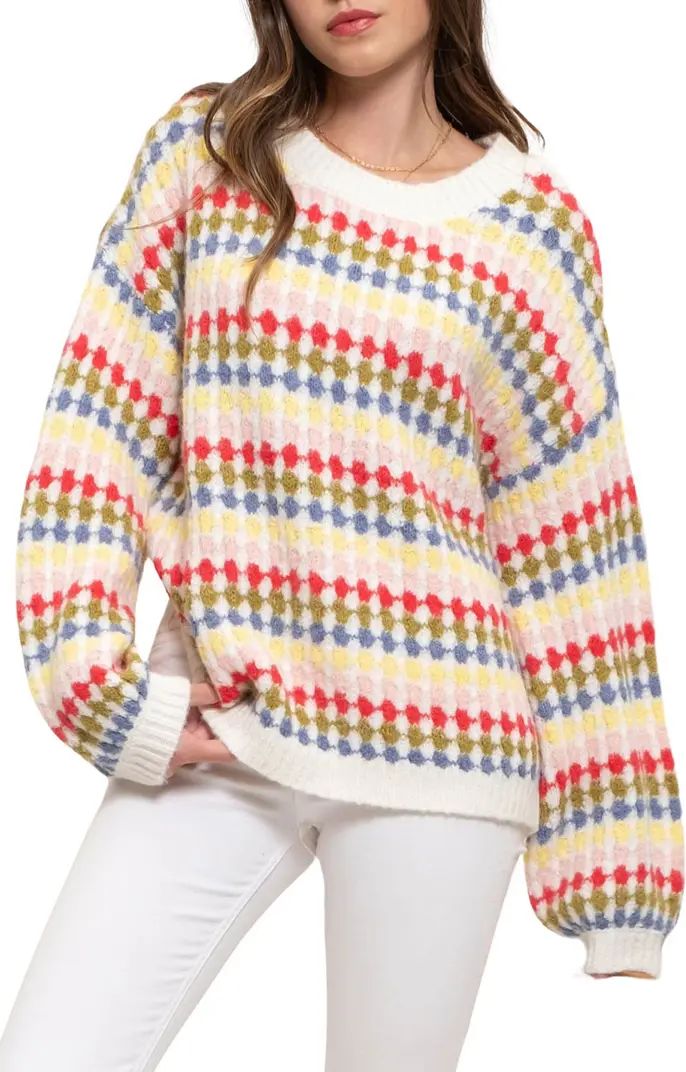 Blu Pepper Drop Shoulder Crewneck Sweater | Nordstromrack | Nordstrom Rack