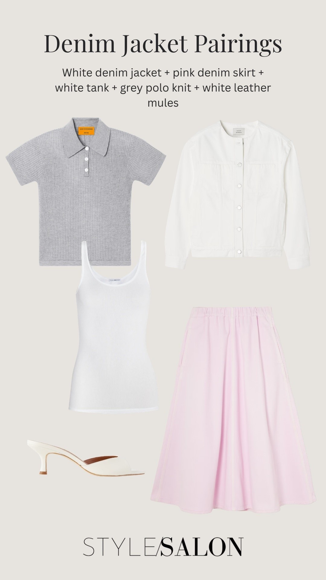 Denim jacket pairings 

Jacket - top – bag - shoe – flat – accessories 

#LTKootd #LTKSeasonal