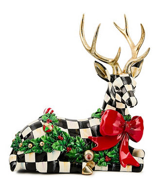 Courtly Check Outdoor Resting Deer | Macy's