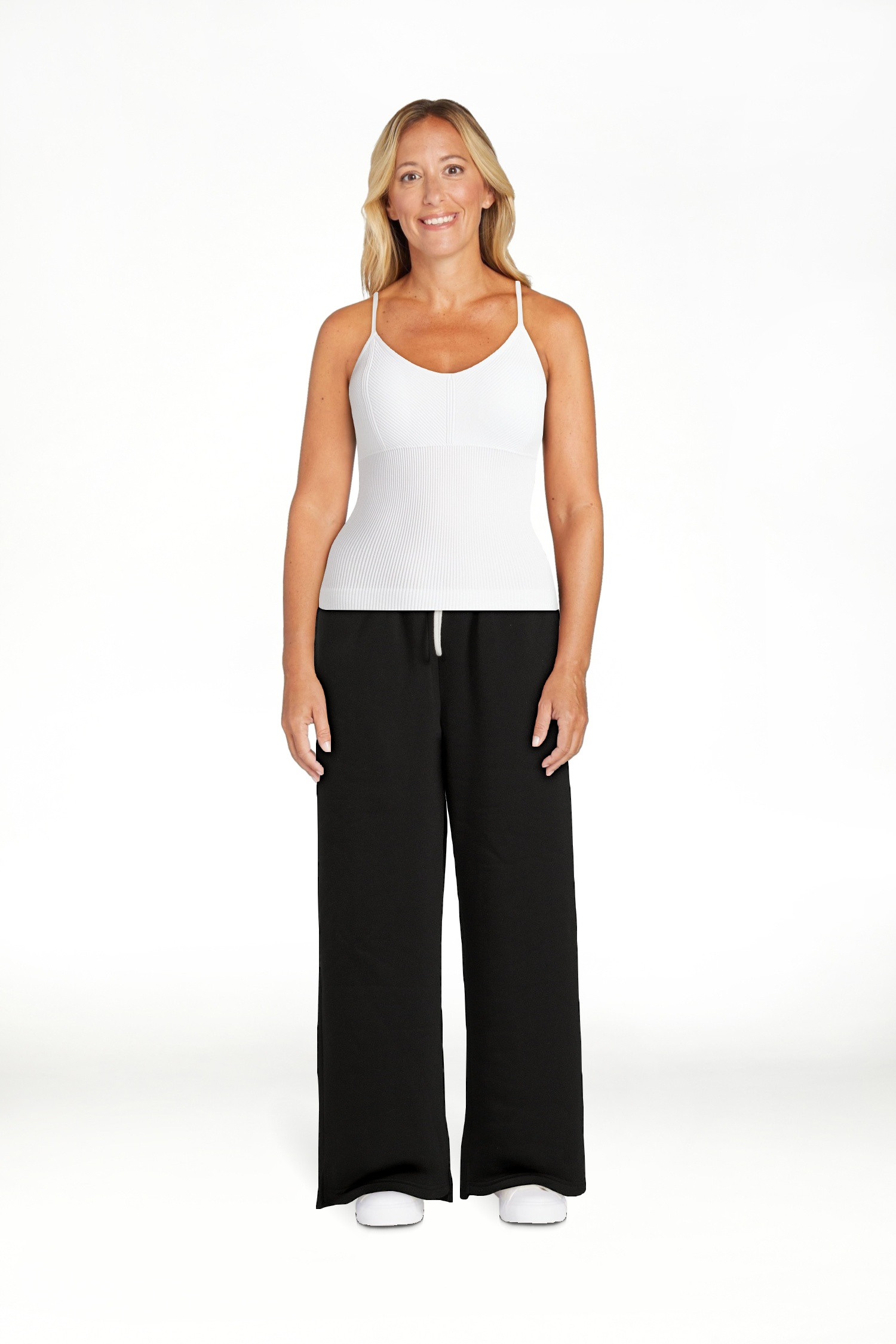 No Boundaries Seamless Miter Textured V-Neck Cami with Demi Cups, Women's - Walmart.com | Walmart (US)