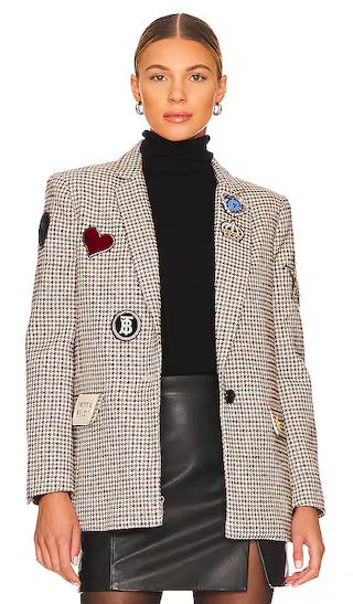 Lucky Patches Blazer in Houndstooth | Revolve Clothing (Global)