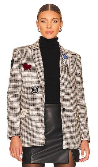Lucky Patches Blazer in Houndstooth | Revolve Clothing (Global)