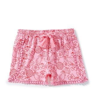 Adventurewear 360 Little Girls 2T-6X Tropical Print Lace Trim Shorts | Dillard's | Dillard's
