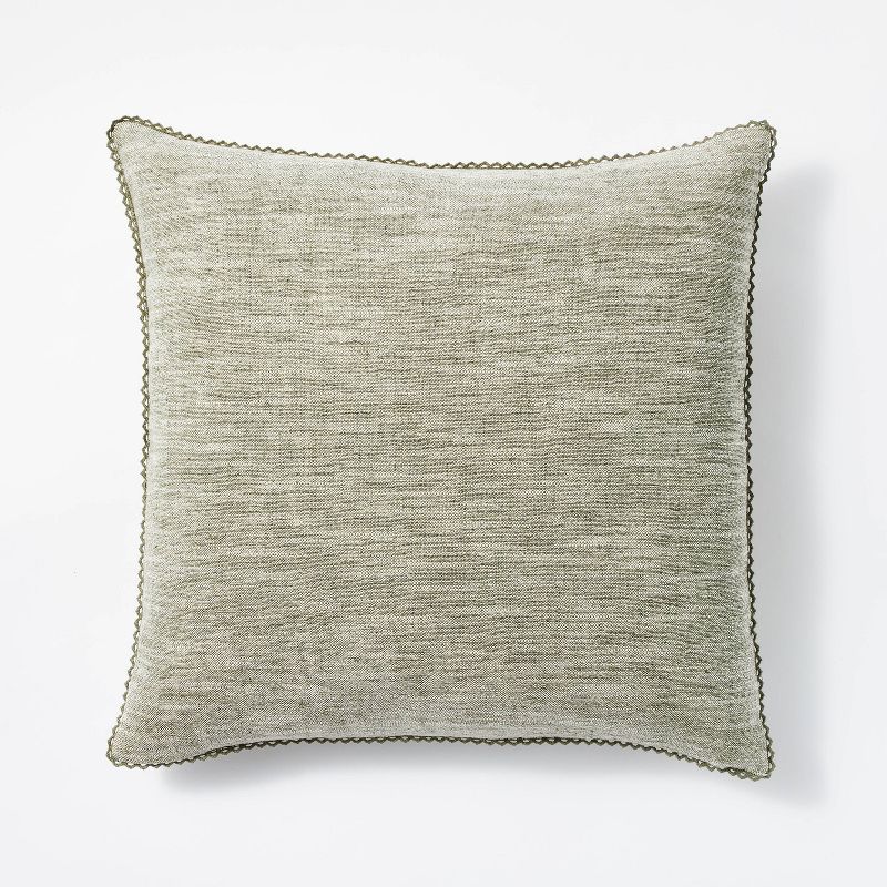 Chambray Throw Pillow with Lace Trim - Threshold™ designed with Studio McGee | Target