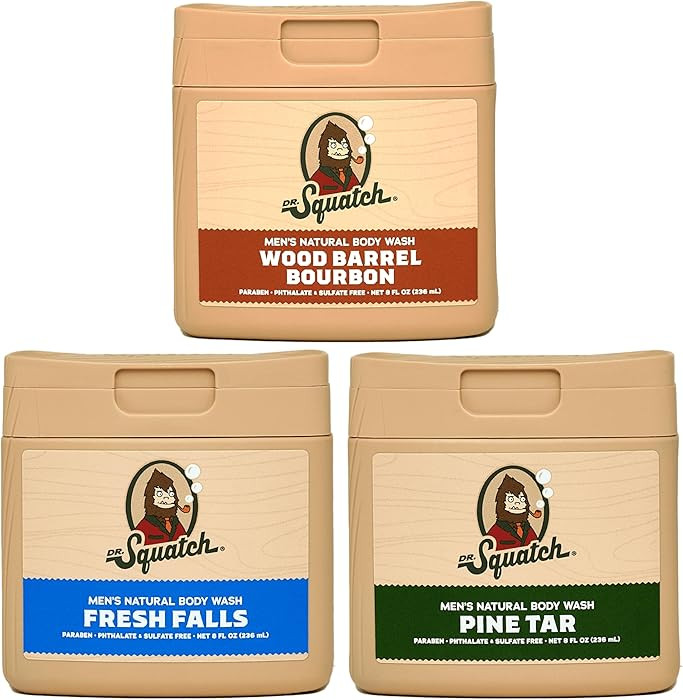 Dr. Squatch NEW Body Wash for Men with Nourishing, Natural Ingredients | No Paraben, Phthalate, S... | Amazon (US)