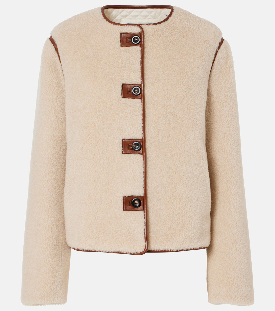 Cashmere and silk teddy jacket | Mytheresa (UK)