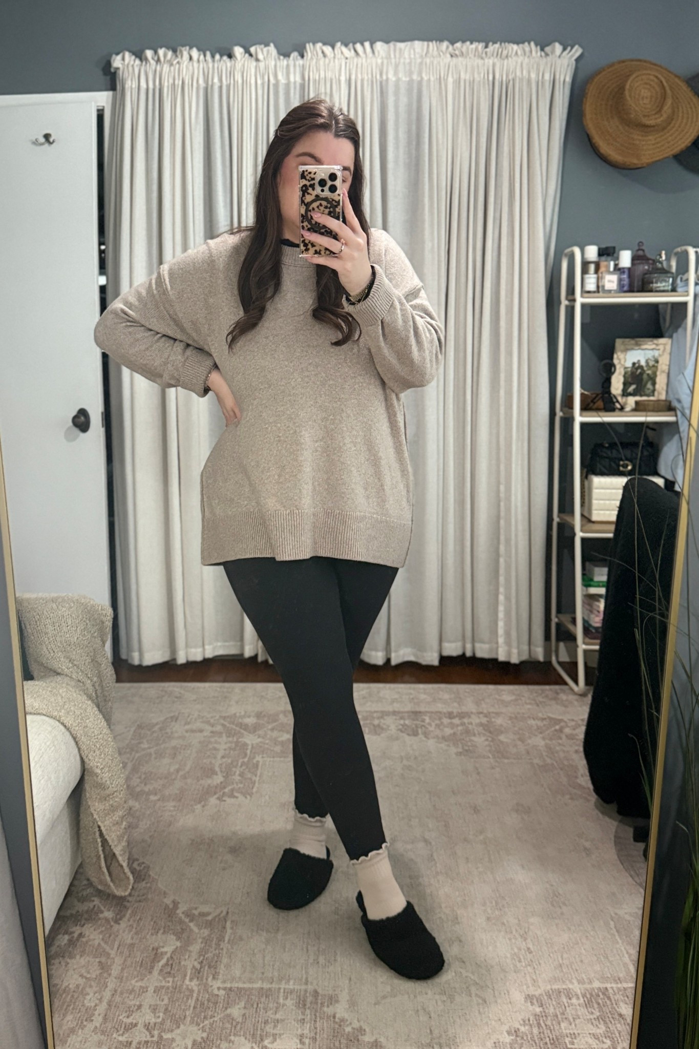 Today's WFH OOTD, perfect for the cozy weather in Milwaukee 🤍

Obsessed with the ruffle detail on the socks (All in Motion from Target).

#LTKWorkwear #LTKootd #LTKMidsize