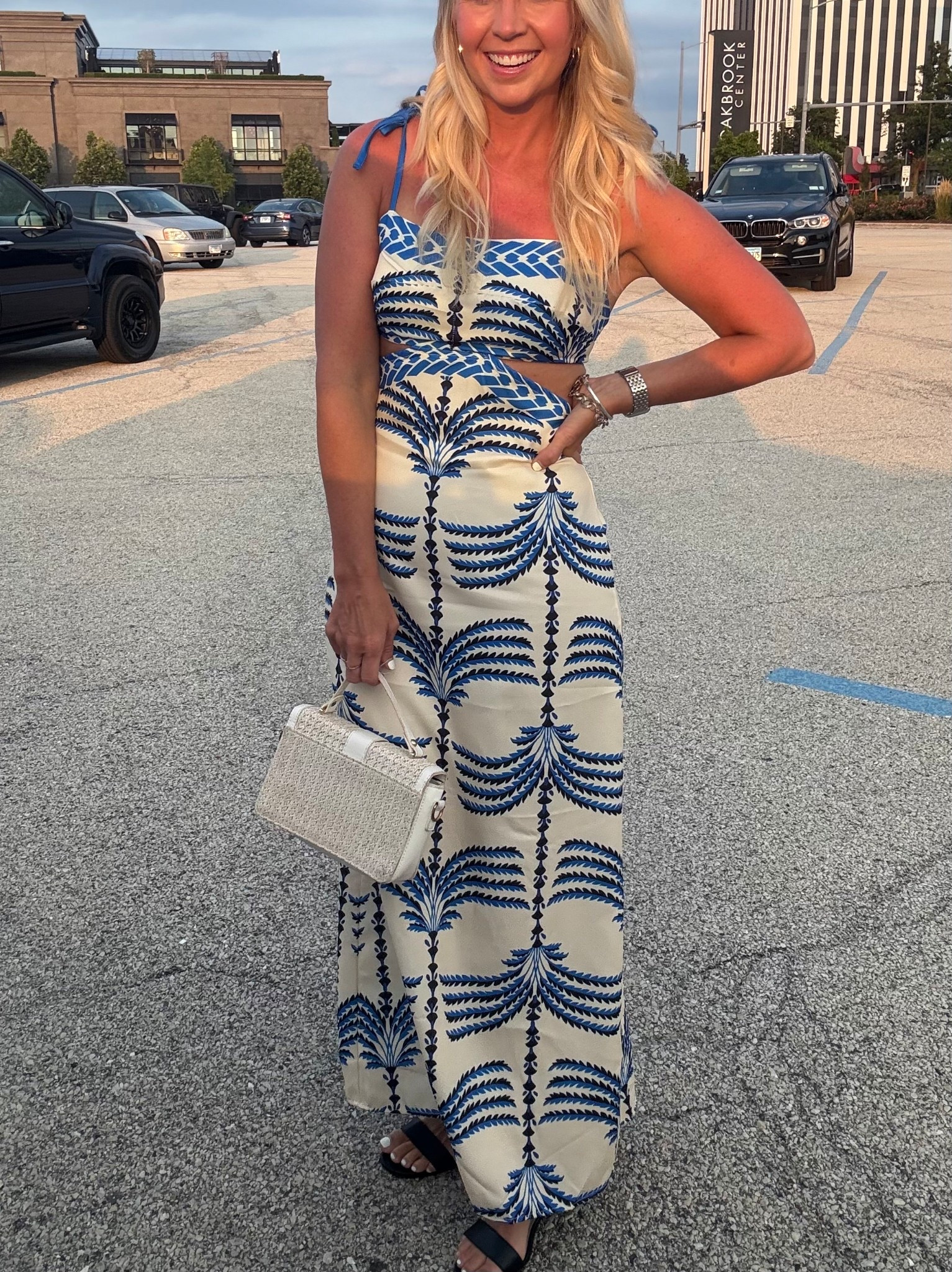 I'm wearing a medium in this maxi boho cutout dress. Cute for summer and vacation.