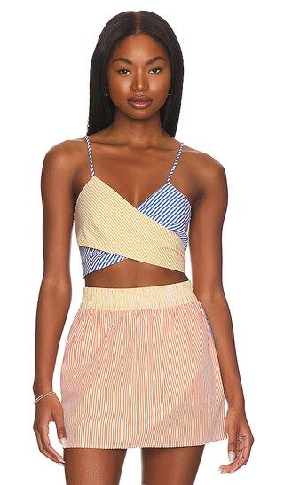 Delaney Top in Pacific Blue, Marmalade, & Buttercup Stripe | Revolve Clothing (Global)