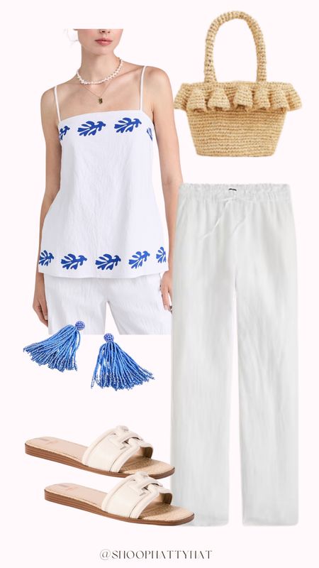 Resort OOTD 🏝️☀️

Resort outfit ideas - vacation outfit inspo - summer fashion - preppy outfits - designer fashion - summer outfit ideas - white linen pants 

#LTKStyleTip #LTKTravel #LTKSeasonal