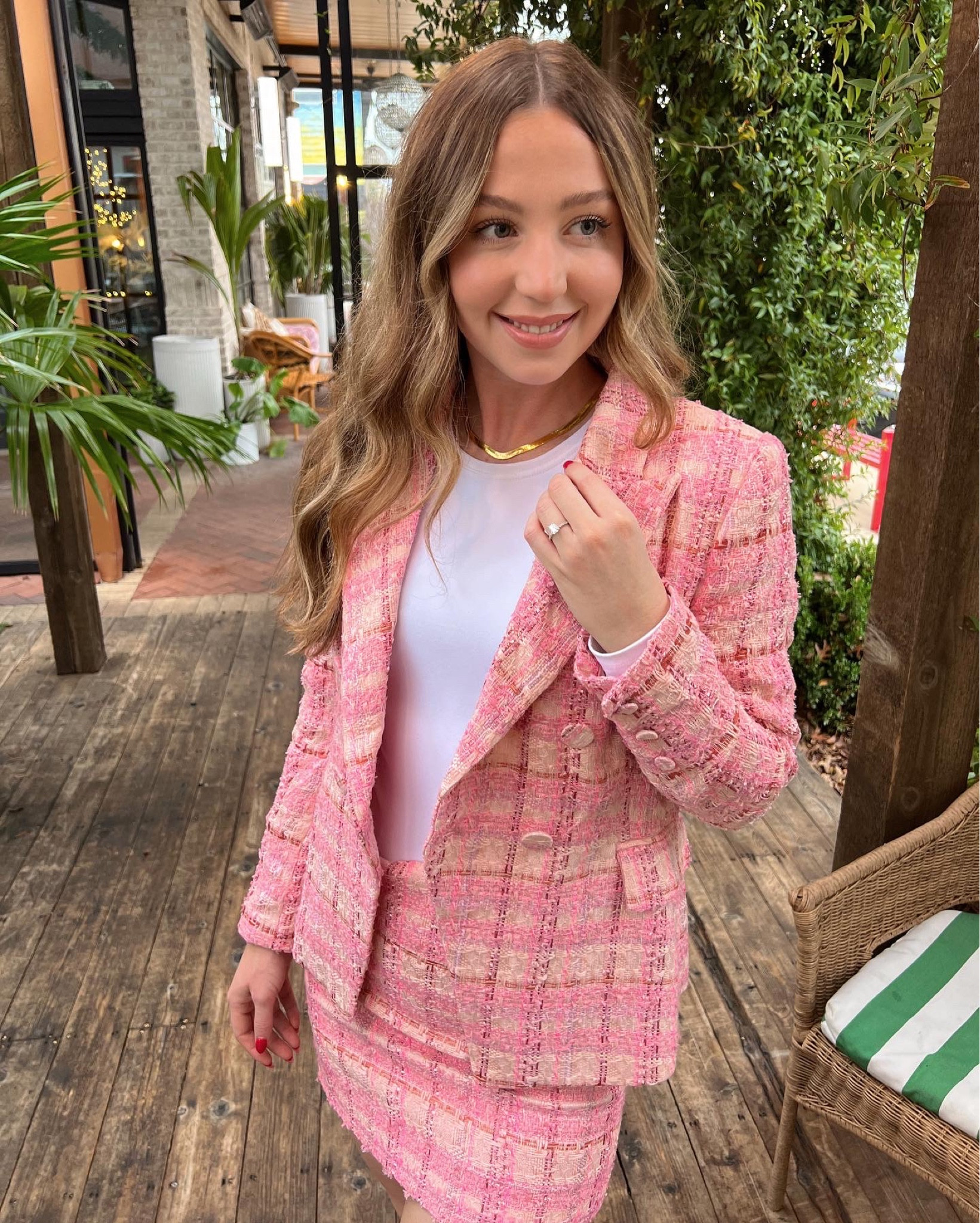 Revolve outfit 
revolve blazer 
revolve skirt
two piece set
pink outfit 
pink set outfit 
white bodysuit outfit 

#LTKstyletip #LTKSeasonal #LTKshoecrush
