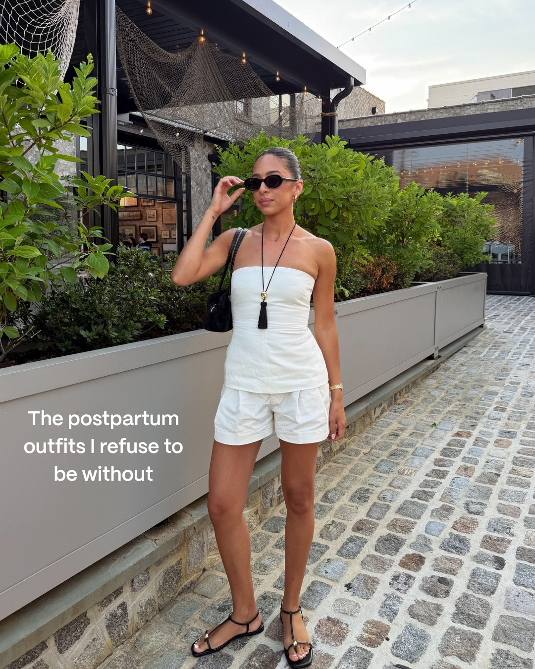 The postpartum outfits I refuse to be without 🤍 Use code NENAXSPANX for 15% off your first Spanx order! Sizing details below 👇🏽

Strapless linen top - size S
Cotton shorts - size 4
White tank - size S
Balloon pants -  size XS (in cream and black, run big)
Tan crewneck top - size S
Tan shorts - size S
Rust crewneck top - size S
Rust pants - size XS Tall
Spanx half zip - size S
Spanx wide leg pants - size S Tall 
Black halter tank - size S
Baggy pants - size 6
Cream scoopneck tank - size S 
Khaki barrel pants - size M (could size down to a S)
Black tank - size S 
White peplum top - size S (old Anthro)
White button up - size S
High rise jeans - size 27 XLong
Black sweater top - size S 
Satin tank - size S
Satin pants - size S
Black strapless top - size XS
Linen button up - size S 
Cream sweater - size M

summer outfit, summer fashion, mom outfit, postpartum staples, closet staples, wardrobe staples, closet must haves, date night outfits, travel outfits

#LTKSeasonal #LTKTravel
