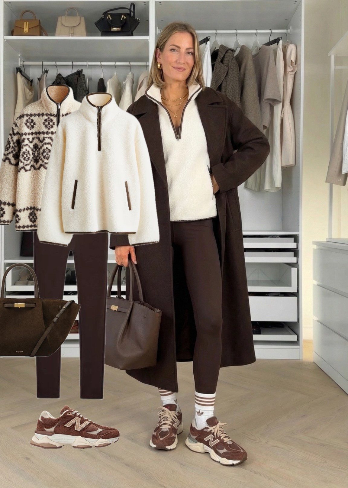 🚨 A rare 20% off on these New Balance sneakers 🔥 I styled them with my favourite chocolate coat, soft fleece zip-up (also on sale!) and matching leggings for that effortless everyday look 🤍🤎🥾

Like this post to save it to your favourite folder and come back later to shop.

new balance, nb sneakers, winter outfits, casual winter style, brown sneakers, neutral wardrobe, everyday outfit, athleisure look, winter fashion, sneaker outfits, cosy outfit, leggings outfit, fleece outfit, outerwear style, nordic style, minimal chic, tonal dressing, wardrobe essentials, comfy shoes, sale finds, 20 percent off

#LTKCyberWeek #LTKSeasonal