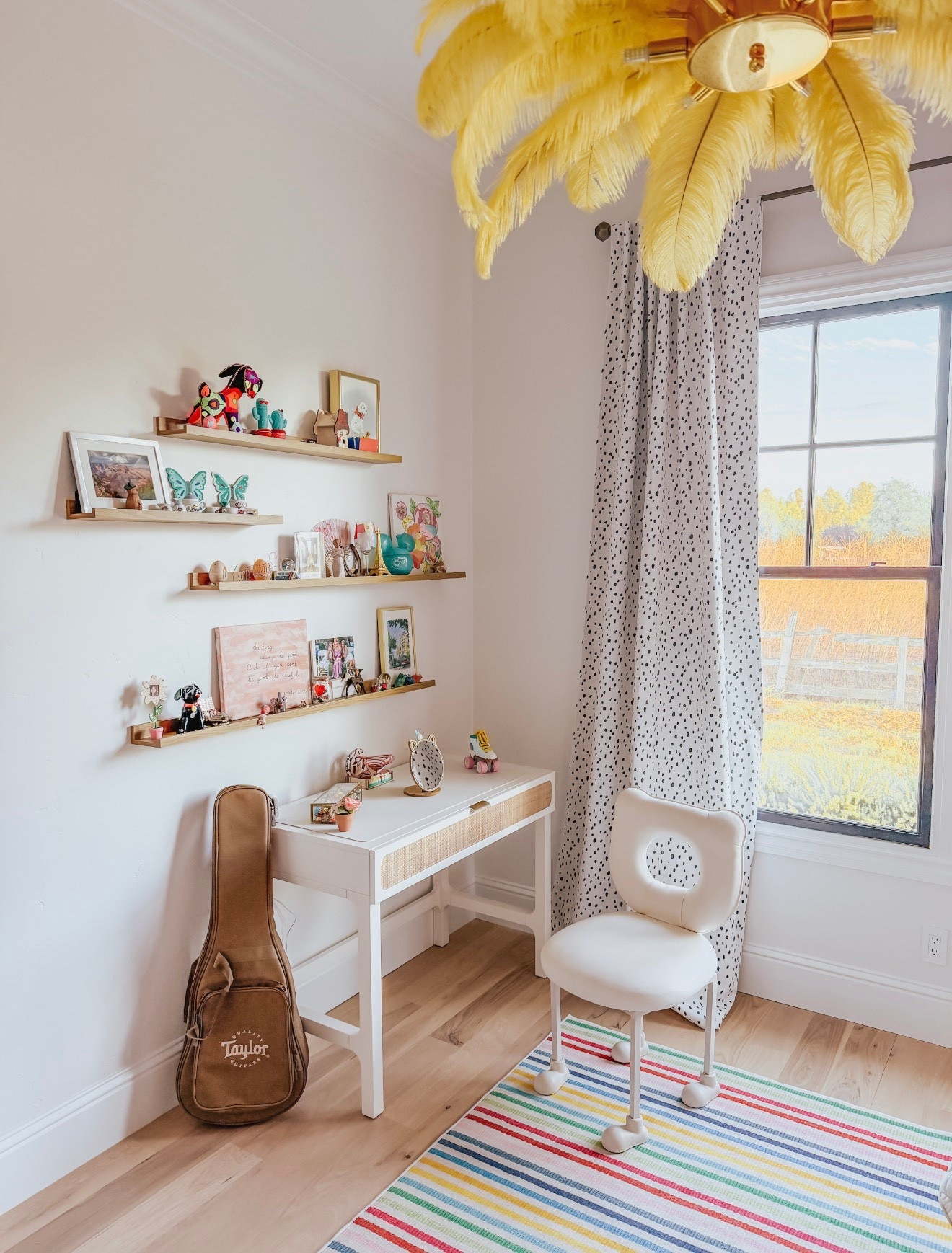 My daughter loves color and collecting small things every where we go! These shelves are amazing for showcasing all her things 

#LTKKids #LTKHome