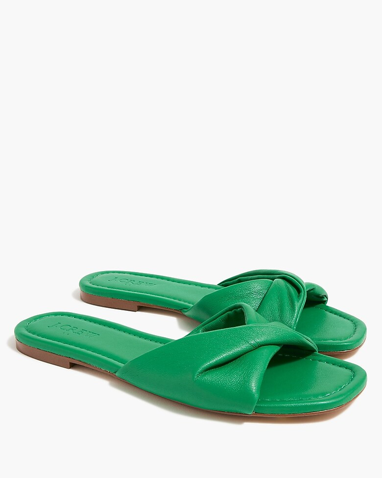 Twisted slide sandals | J.Crew Factory