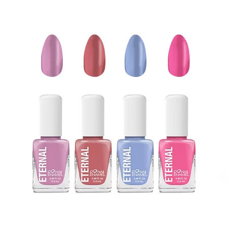 Eternal Pastel Nail Polish Set for Women (TEA TIME) - Nail Polish Set for Girls - Lasting & Quick Dry Non Toxic Nail Polish Kit for Home DIY Manicure & Pedicure - Made in USA 13.5mL (Set of 4) | Walmart (US)