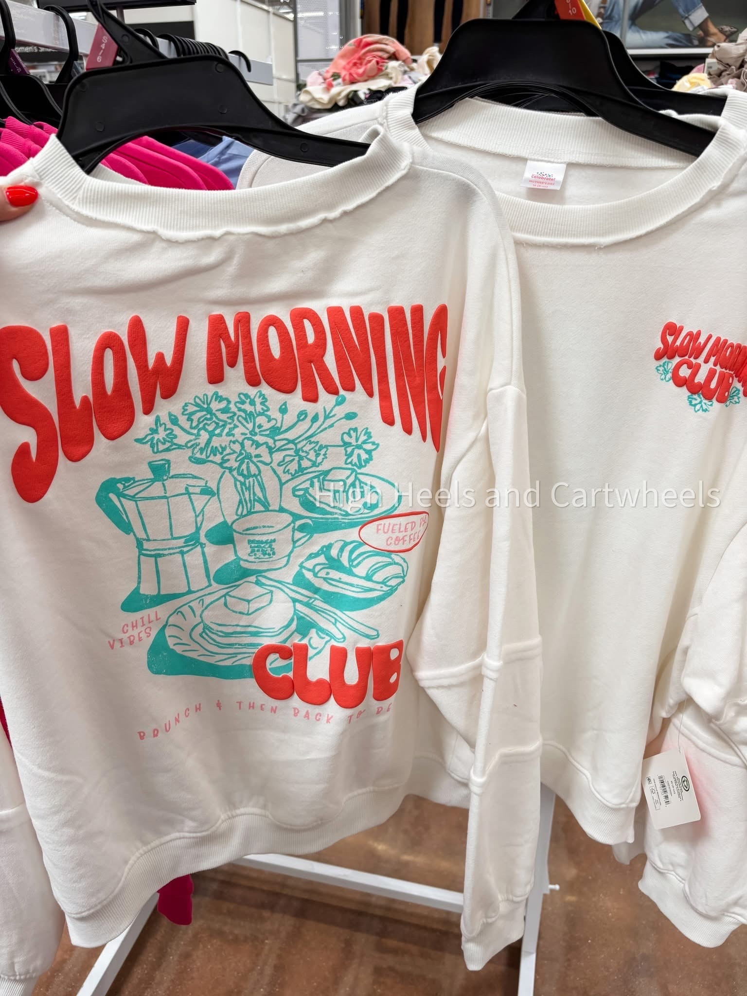 The cutest new sweatshirt from Walmart! The larger graphic is on the back  