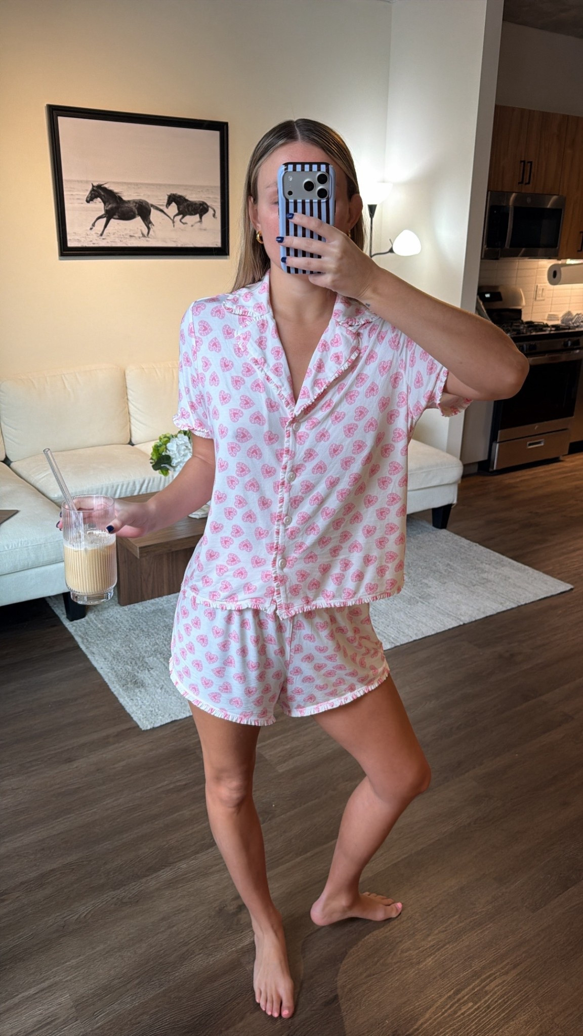 Hill house v day pjs!! Wearing a small💗

#LTKSeasonal #LTKootd #LTKValentine