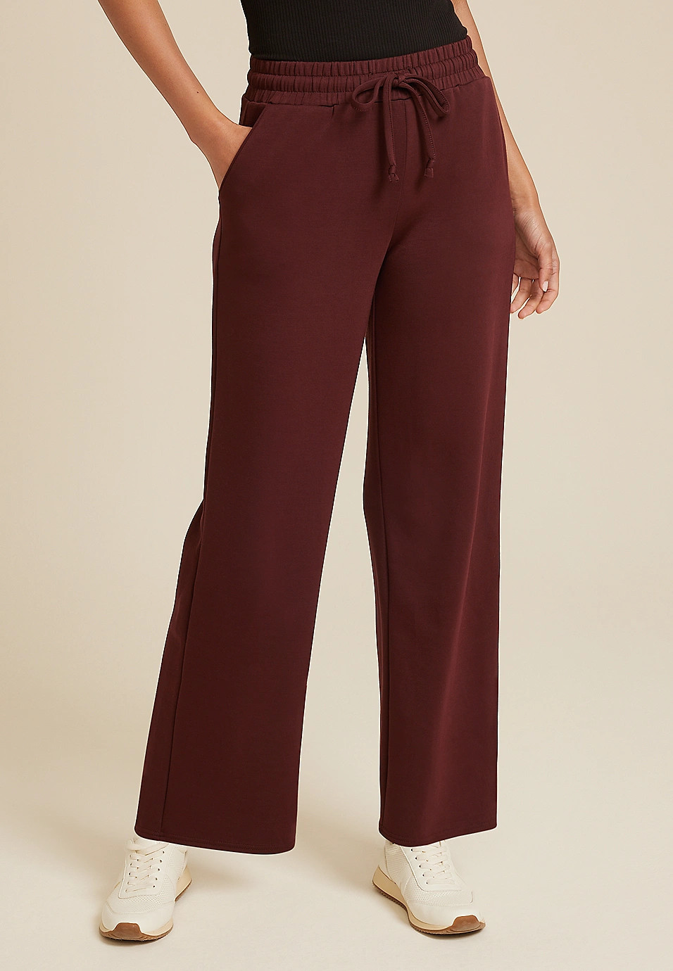 Scuba Wide Leg Sweatpant | Maurices
