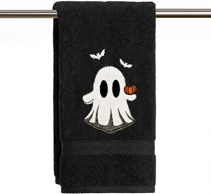 Artoid Mode 1 Pc Black Ghost Bat Halloween Embroidered Hand Towel | Seasonal,13.7 x 29.5 Inch,100... | Amazon (US)