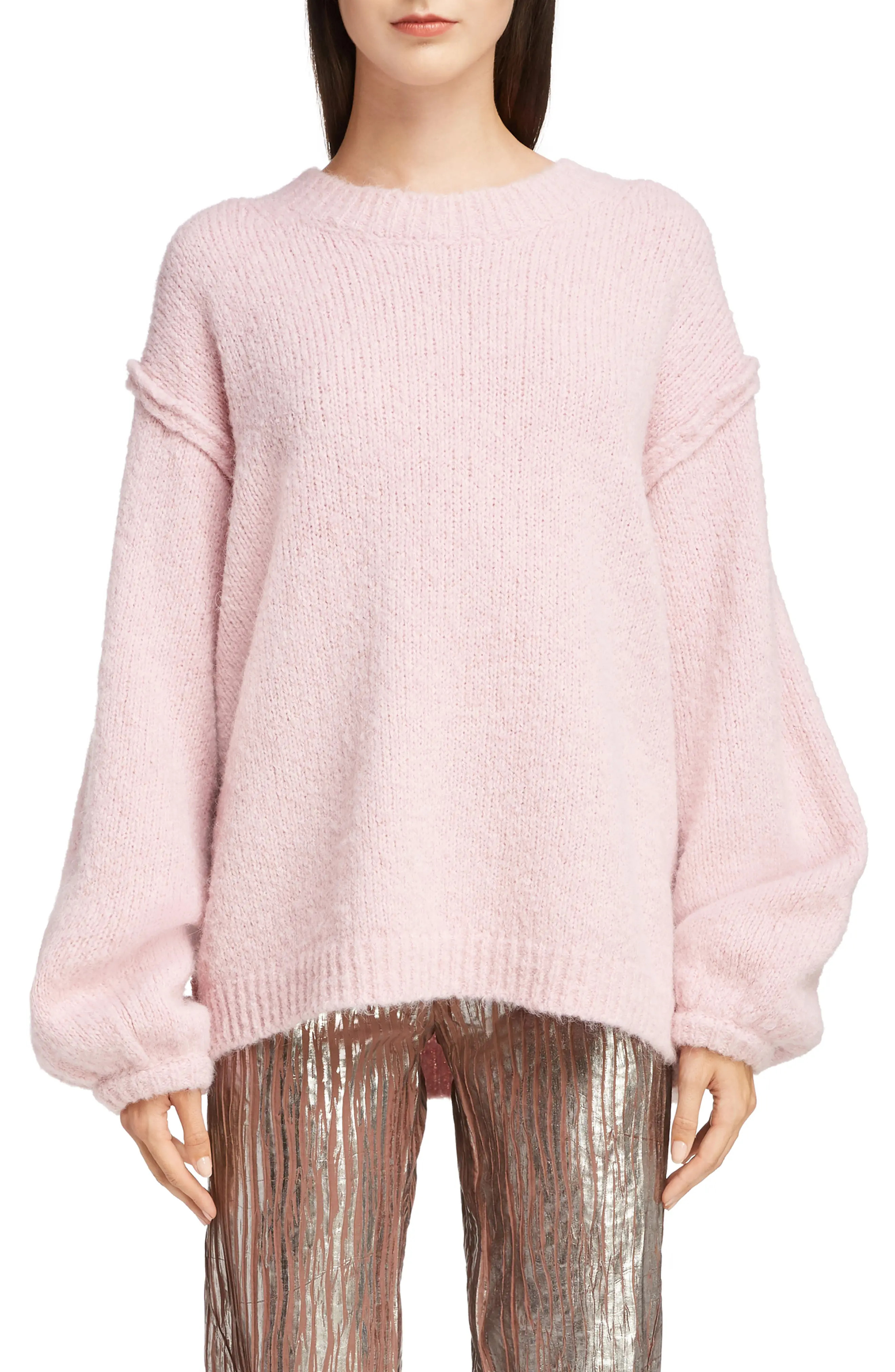Women's Acne Studios Kiara Sweater, Size X-Small - Pink | Nordstrom