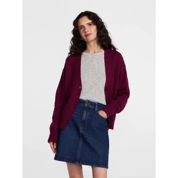 Scenario Women's Button Front Lightweight Cardigan, Sizes XS-XXXL | Walmart (US)
