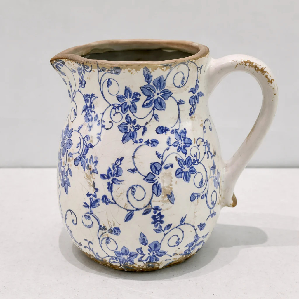 Blue Heirloom Pitcher - 6.3 | River Chic Designs