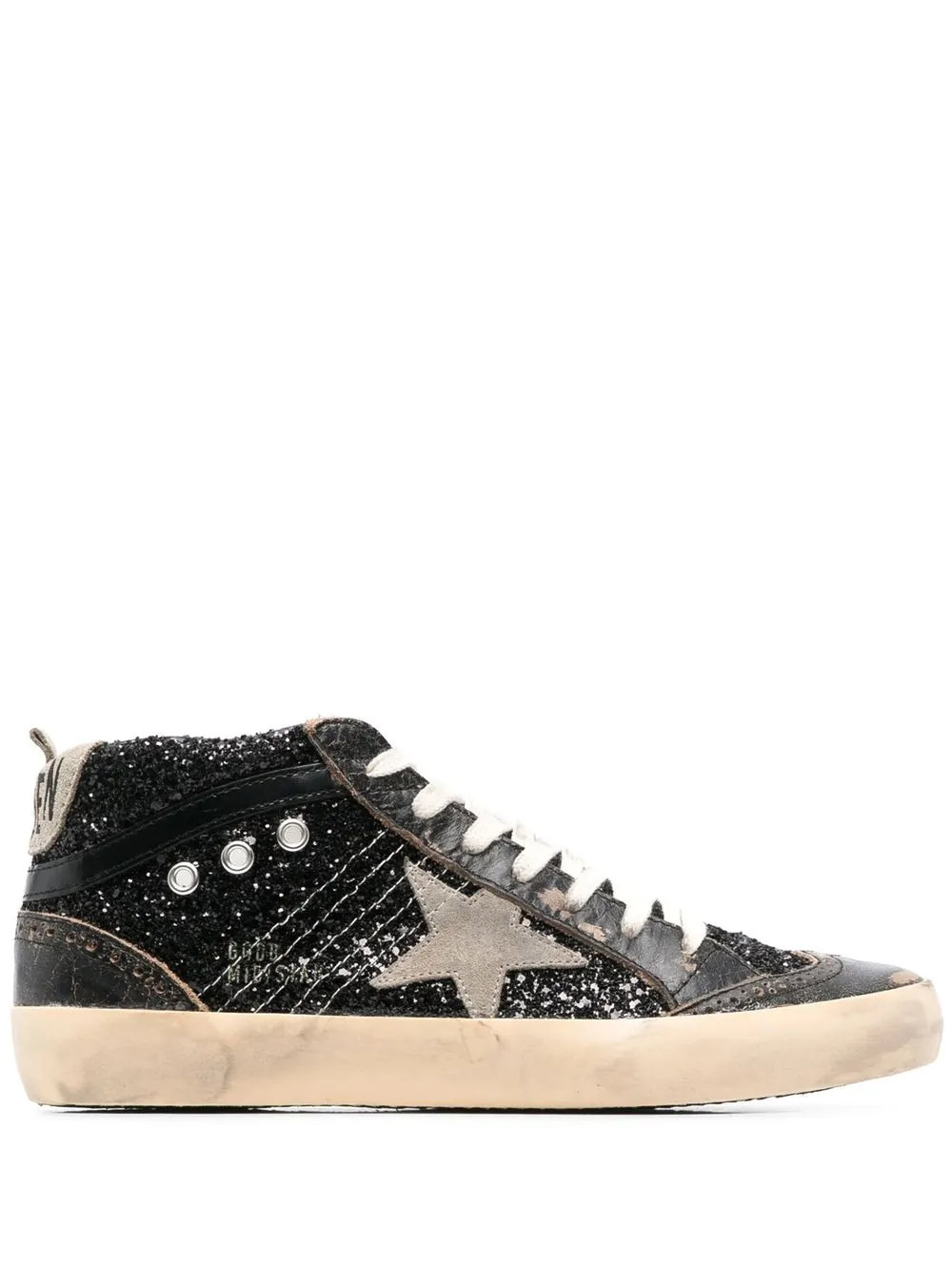 Golden Goose GG Mid Star lace-up Sneakers - Farfetch | Farfetch Global