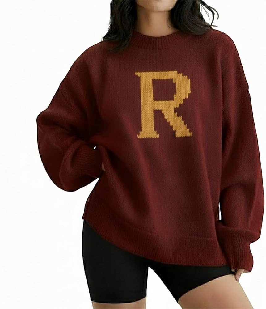 Custom Letters Sweater Personalized Unisex Sweater Family Sweaters Gift for Couple Birthday Chris... | Amazon (US)