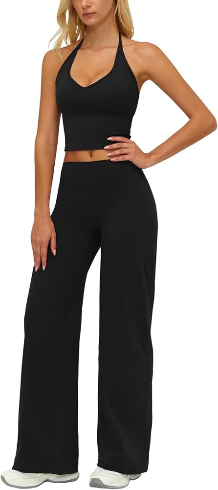 Womens Workout Sets Two Piece Matching Gym Yoga Pilates Outfits | Amazon (US)