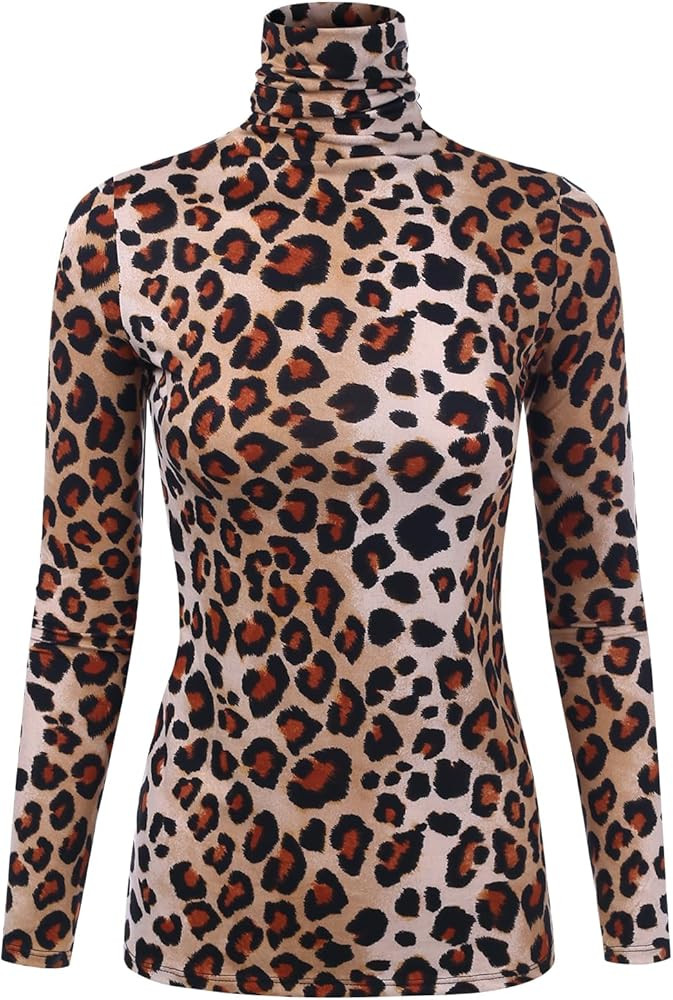 EIMIN Women's Long Sleeve Turtleneck Light Weight Pullover Slim Fit T-Shirts Top Sweater (S-3XL) | Amazon (US)